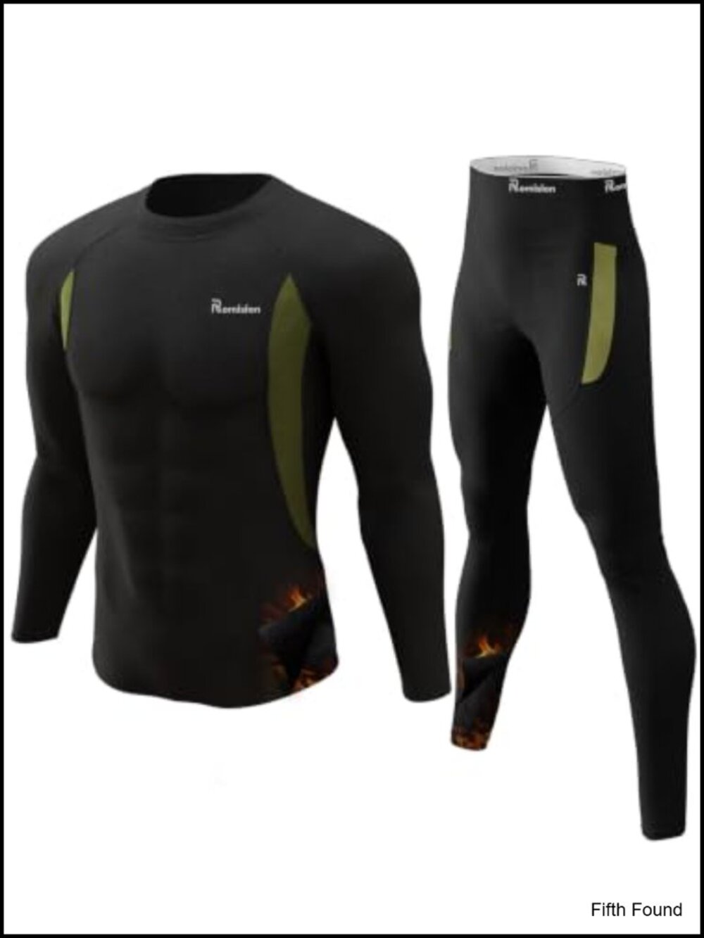 Thermal Underwear Set for Men Long Johns Base Layer 2 Piece
